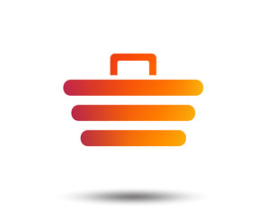 Shopping Cart sign icon. Online buying button. Blurred gradient design element. Vivid graphic flat icon. Vector