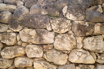 Stone wall. Texture of nature. Background for text, banner, label.