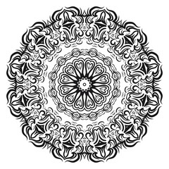 Vector, Floral, Oriental mandala. Vintage decorative elements. Vector illustration. It is super brilliant vector illustration