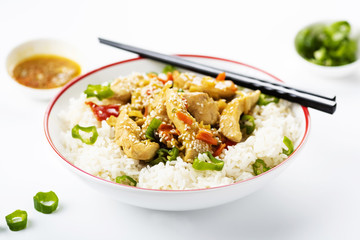 rice with chicken and vegetables