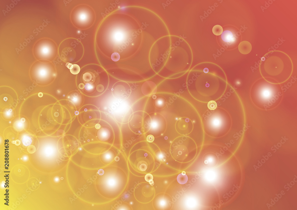 Poster abstract holiday background with soap bubbles circles. vector. festive confetti sequin with bokeh ef