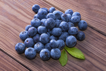natural blueberries in wood, fruits of the forest
