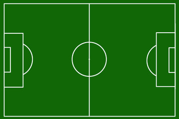 Football field background. Green field scheme for soccer