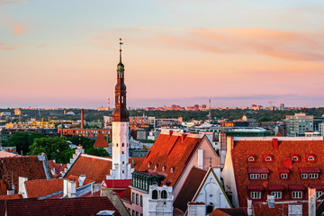 Obraz premium View of old Tallinn. Estonia