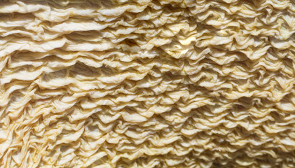Abstract background of a wrinkled great white or eastern white pelican beak skin.