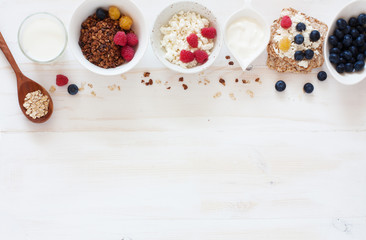 Concept of healthy breakfast