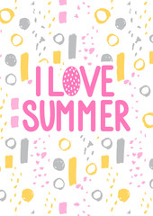 Vector Summer banner.