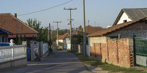 Houses along a street, Kladovo, Bor District, Serbia