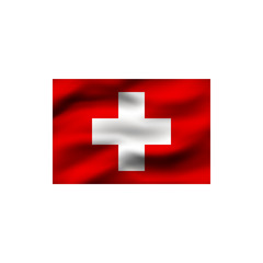 Fototapeta premium Flag of Swiss.