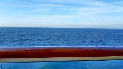 Blue sky at the ocean