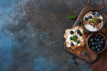 Concept of healthy breakfast