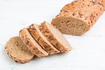 Set of bread with different seeds