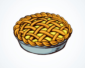 Pie. Vector drawing