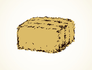 Haystack. Vector drawing