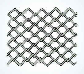 Black vector seamless wavy line pattern