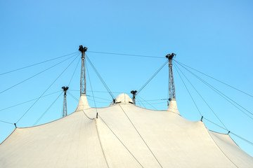 white circus tent