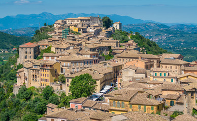 Panoramic view in Arpino, ancient town in the province of Frosinone, Lazio, central Italy.