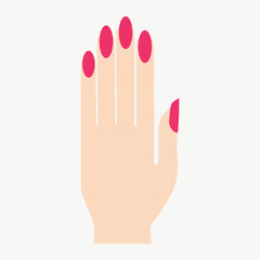 hand/In the picture, a man's hand, dolls. Good hand Manicure Hand.