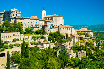 Fototapeta na wymiar Ancient medieval village of Gordes, Provence, France