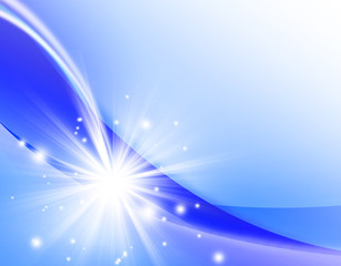 Fototapeta premium 曲線 ウェーブ フレーム 抽象模様 曲線模様 光