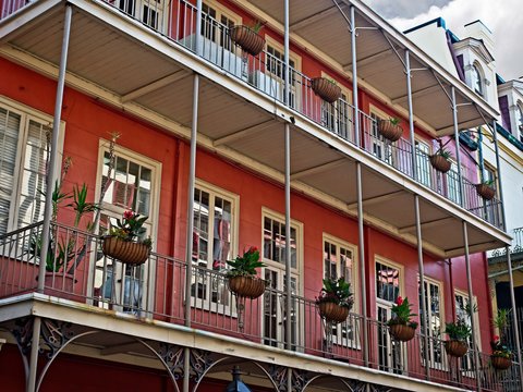French Quarter Balcony with Plants 8