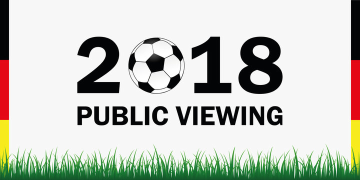 public viewing 2018 fußball grüne wiese deutschlandfarben