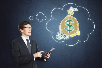 Money and wealth concept