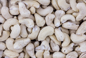 cashew whole nut raw light gray fruit pattern, appetizer for beer