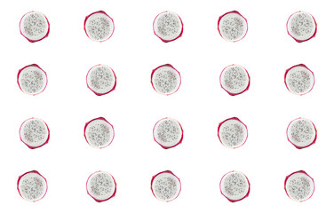 set exotic fruit dragon set halves pattern juicy sweet fruit base design high quality