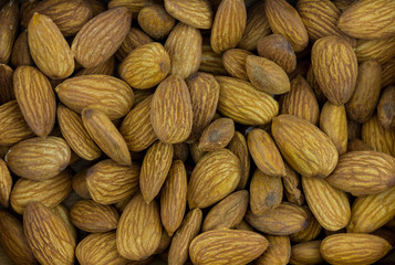 almonds large delicious walnut, base of desserts and marzipan, background base