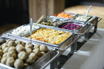 Buffet at a wedding