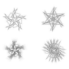 Geometric pattern icon star astrology pentagram symbol