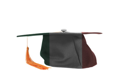 Italian flag on Graduation Cap