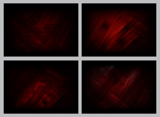 Abstract backgrounds of red and black shades