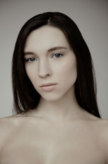 Naklejka premium Model Beauty Pose