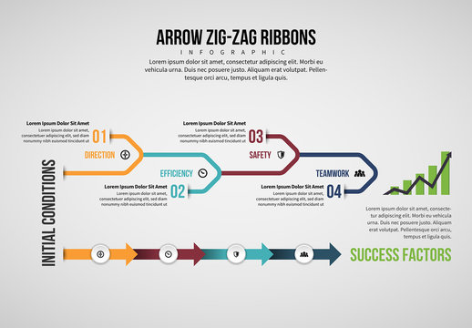 Arrow Line Infographic