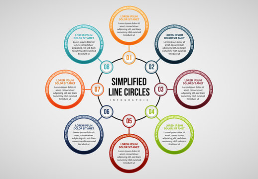 8 Step Circle Infographic