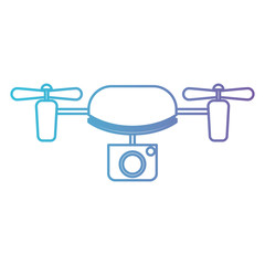drone flying technology icon vector illustration design