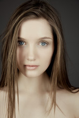 Naklejka premium Model Beauty Pose