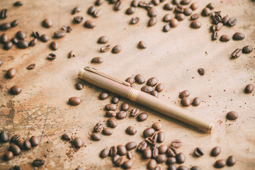 Elegant gold plated business fountain