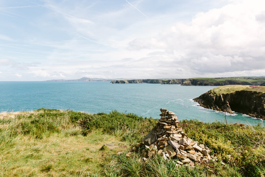 A Cairn on on the Welsh coast
