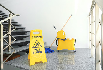 Safety sign with phrase 