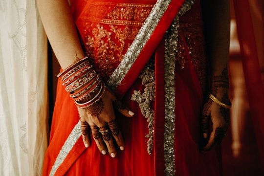 Bride At An Indian Wedding