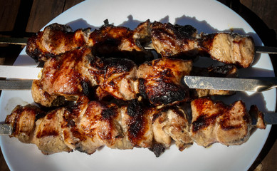 well-roasted on the coals barbecue