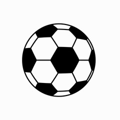 Fototapeta premium football soccer ball icon on white background.