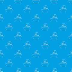 Bath with shower pattern vector seamless blue repeat for any use