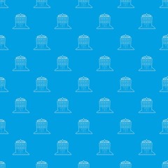 Hotel five stars pattern vector seamless blue repeat for any use