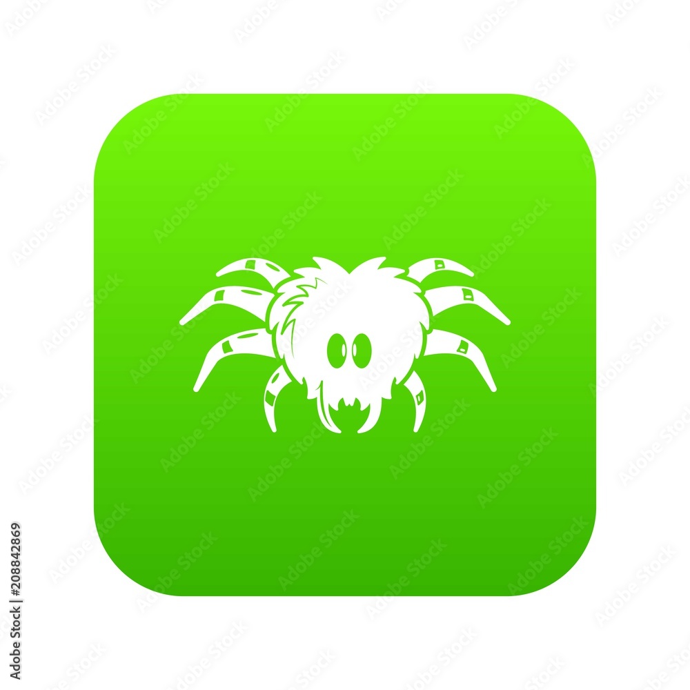 Poster tarantula icon. simple illustration of tarantula vector icon for web