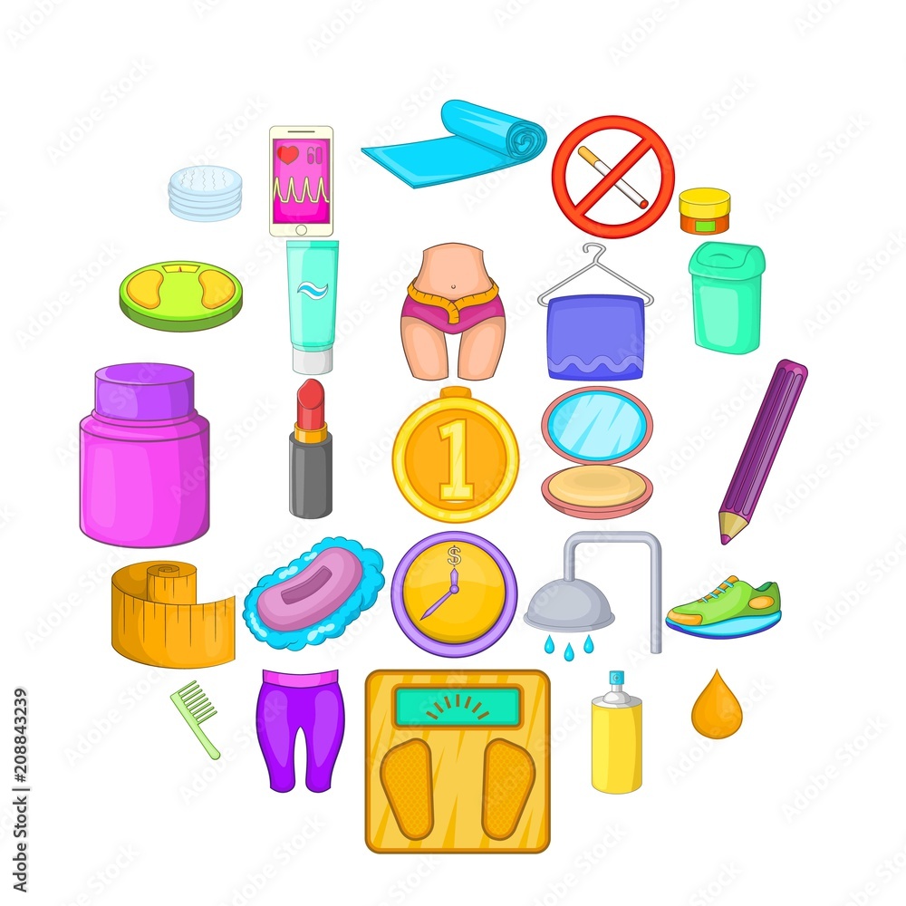 Poster greasepaint icons set. cartoon set of 25 greasepaint vector icons for web isolated on white backgrou
