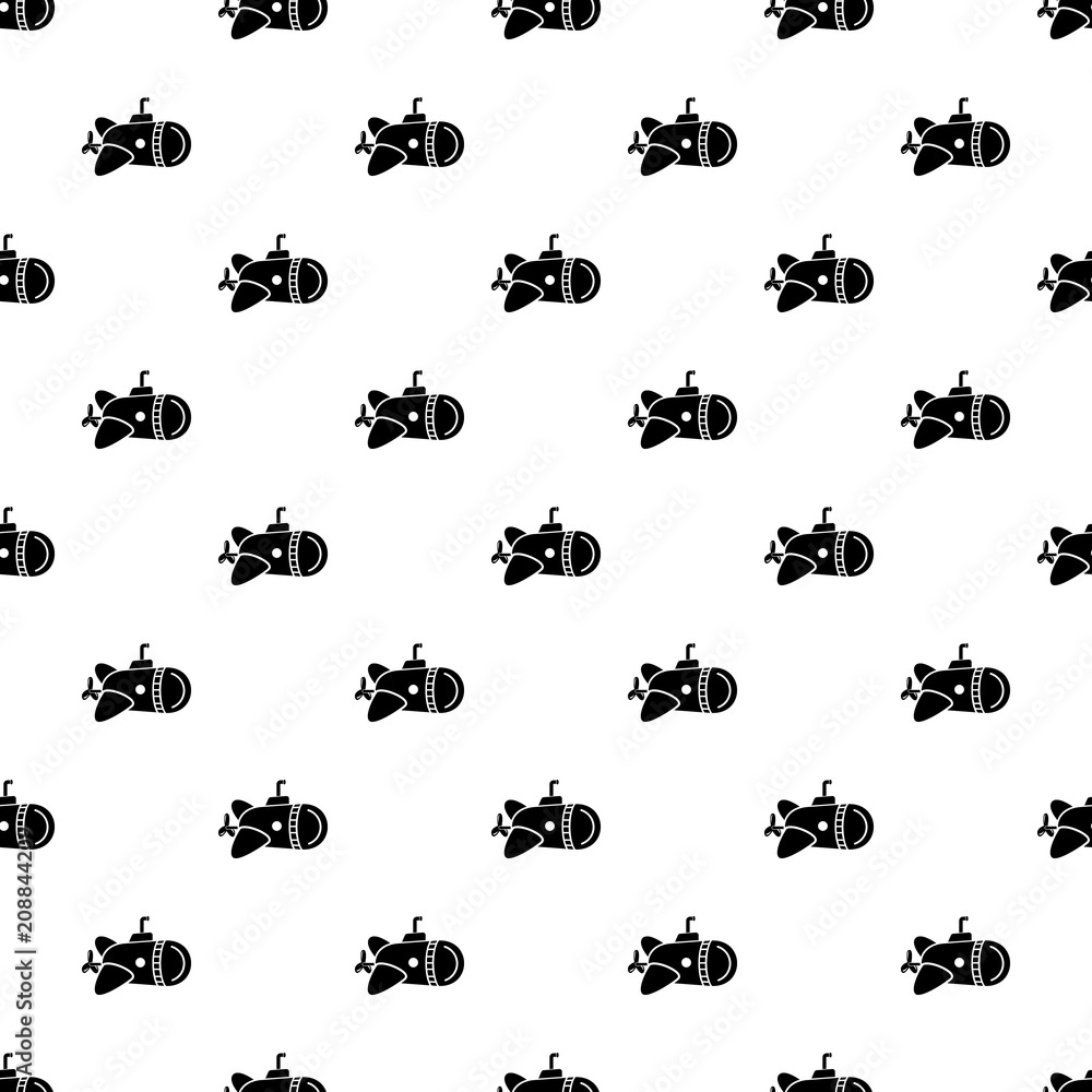 Poster submarine with round nose icon. simple illustration of submarine with round nose vector icon for web